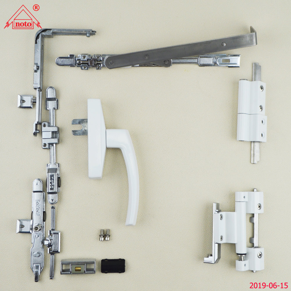 noto牌閃亮系列20槽斷橋內開內倒類    /隔熱鋁合金型材窗用鎖平開上懸秒來三翼合頁600以下